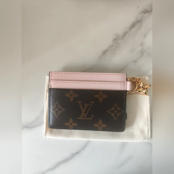 Louis Vuitton Charms Pink and Brown Card Holder - Picture 6 of 6